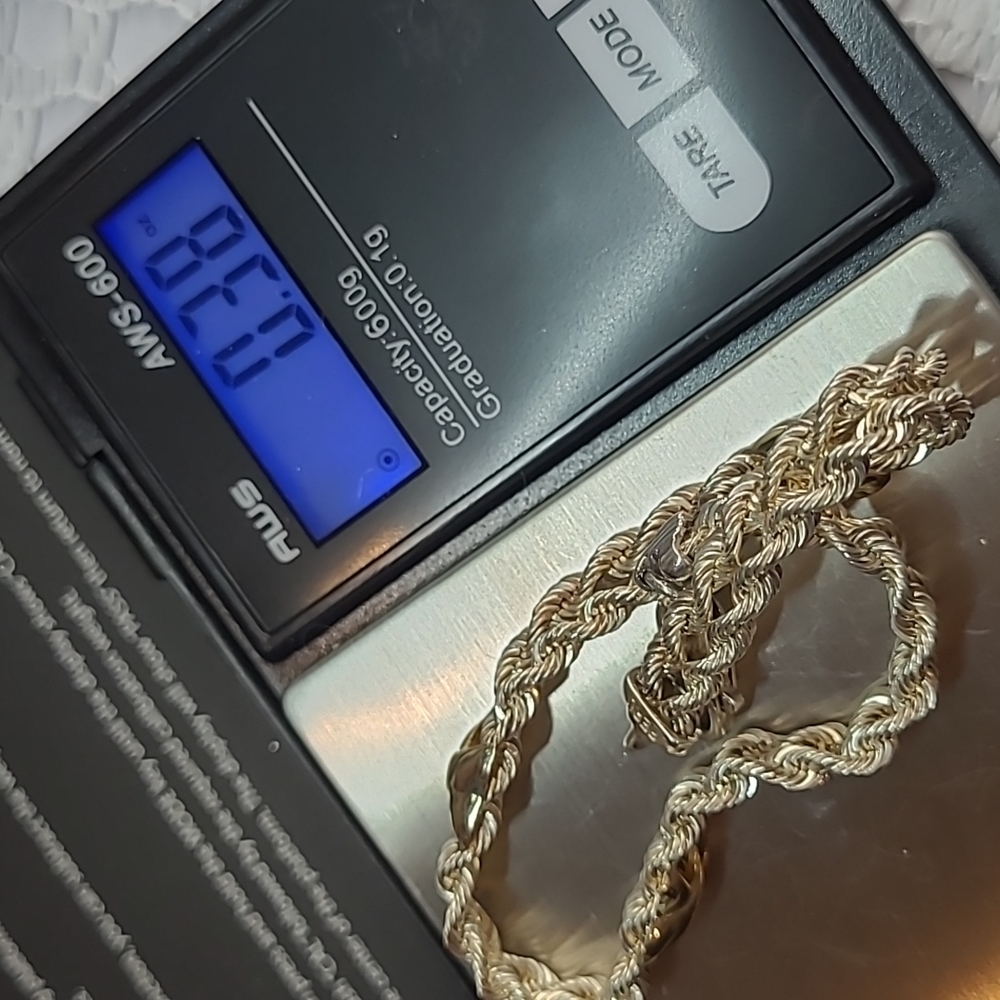 VINTAGE PERU CPT 925 DOUBLE STRAND ROPE BRACELET - Picture 11 of 11
